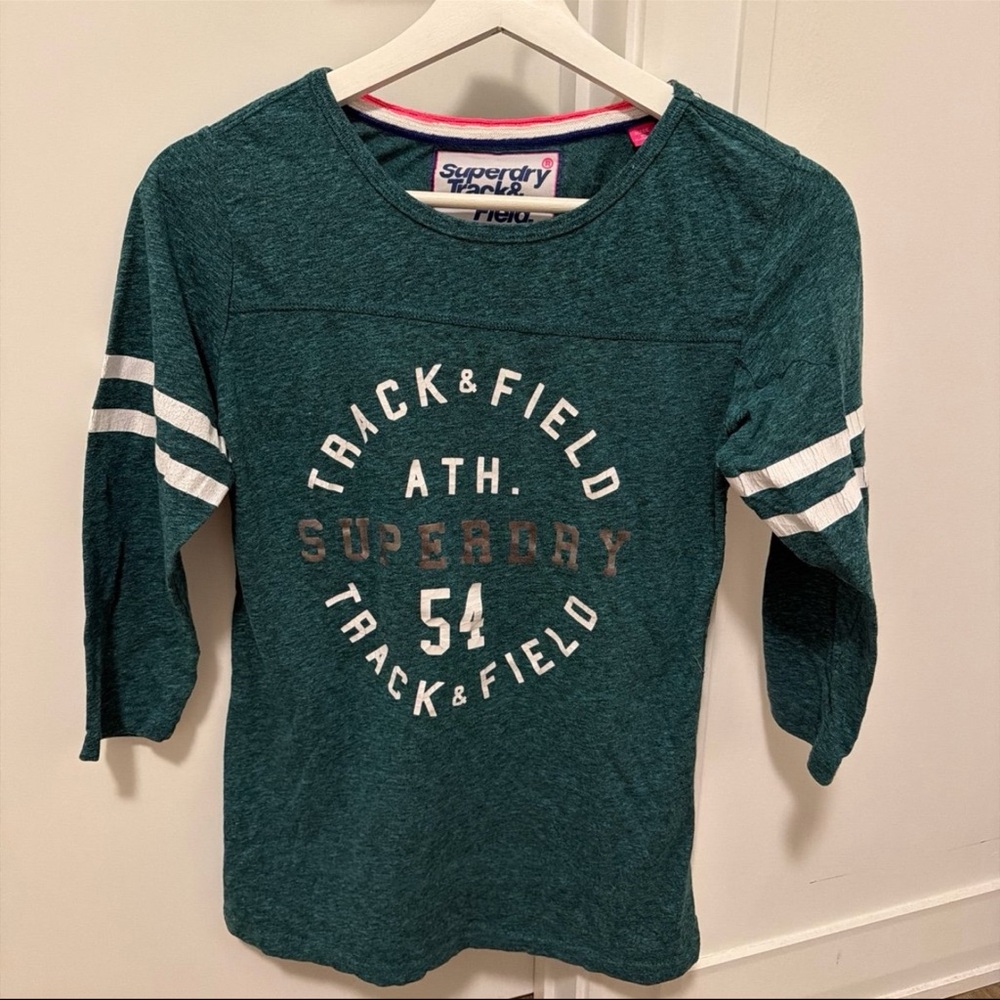 Superdry Track & Field Green Shirt